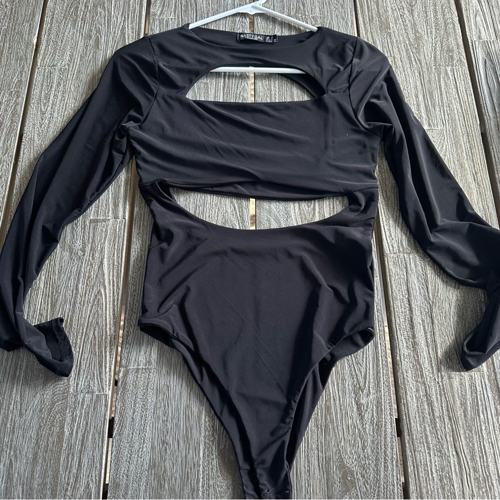 Nastygal cutout bodysuit size 6
